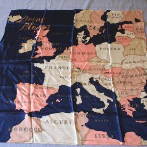 Kate Spade silk scarf - Europe Map "Going Places"